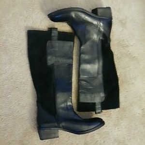 MIA Corey Black Suede/Leather Boots Worn 1x  8.5